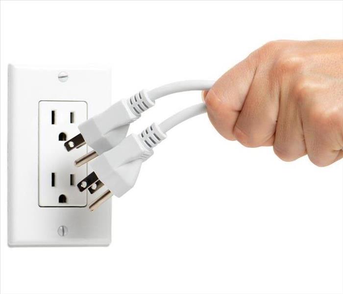 unplugging electrical cords